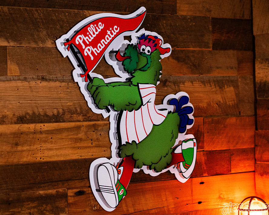 Philadelphia Phillies "Phanatic" 3D Vintage Metal Wall Art