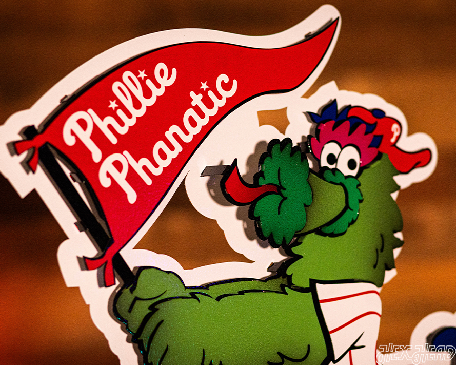 Philadelphia Phillies "Phanatic" 3D Vintage Metal Wall Art