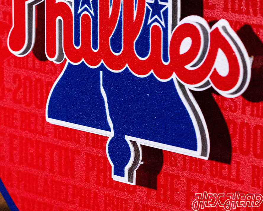 Philadelphia Phillies CRAFT SERIES 3D Embossed Metal Wall Art