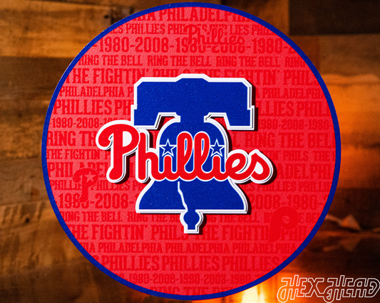 Philadelphia Phillies CRAFT SERIES 3D Embossed Metal Wall Art