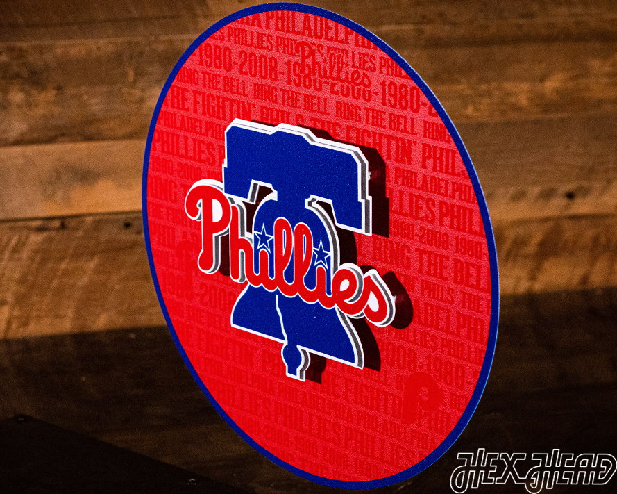 Philadelphia Phillies CRAFT SERIES 3D Embossed Metal Wall Art