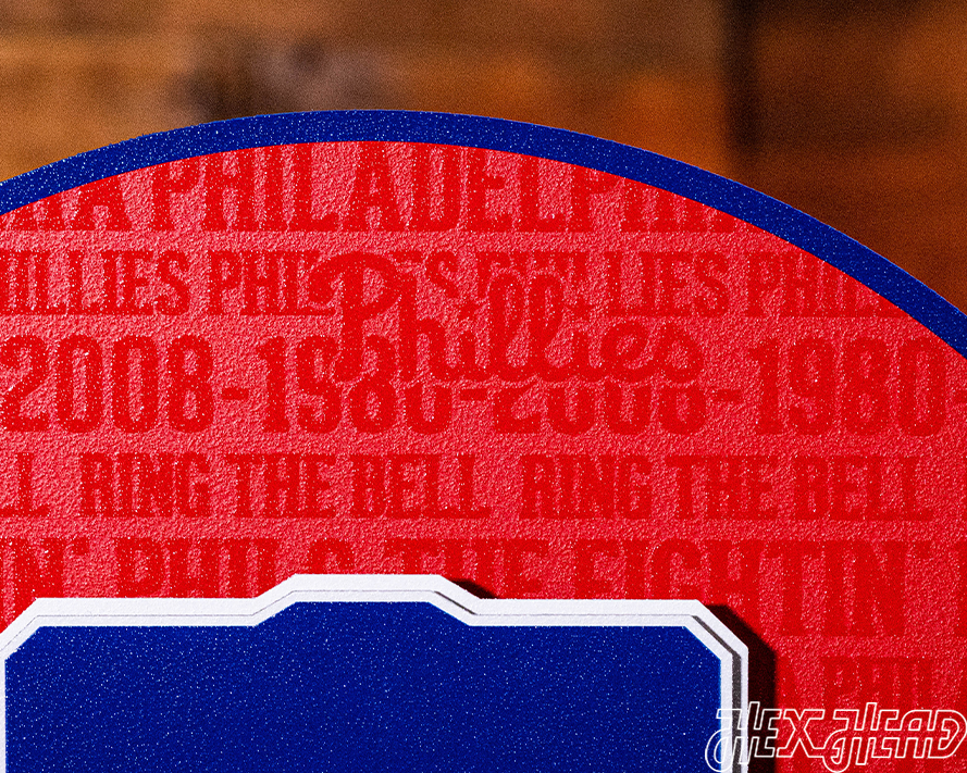 Philadelphia Phillies CRAFT SERIES 3D Embossed Metal Wall Art