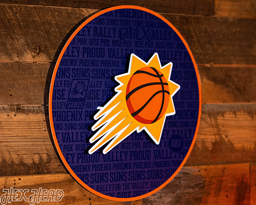 Phoenix Suns CRAFT SERIES 3D Embossed Metal Wall Art