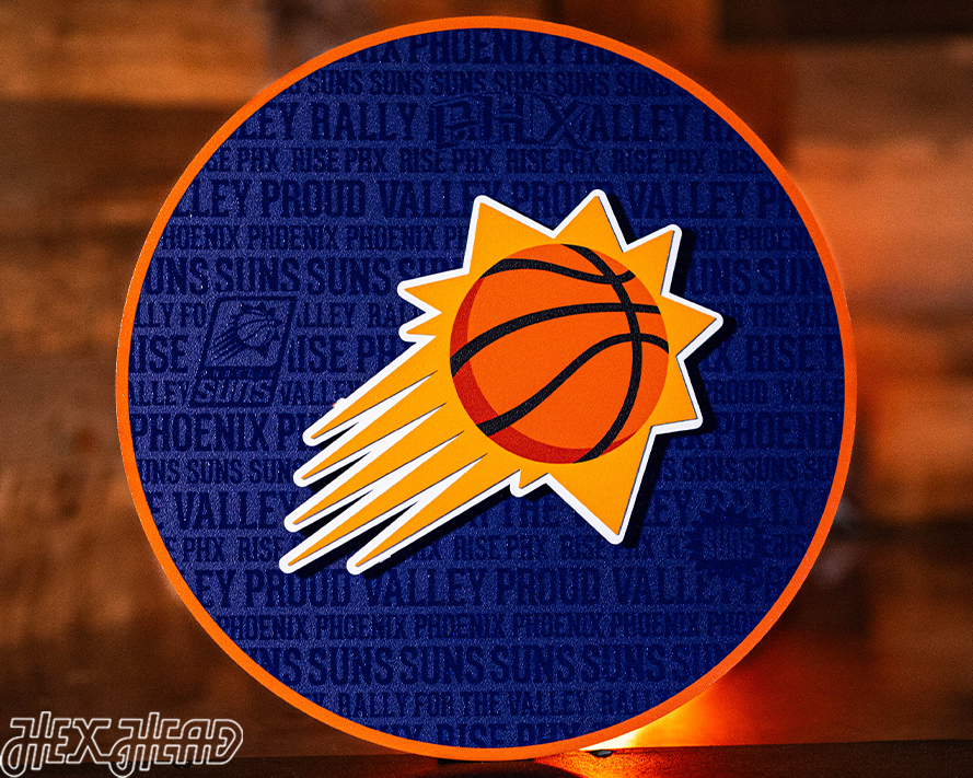 Phoenix Suns CRAFT SERIES 3D Embossed Metal Wall Art