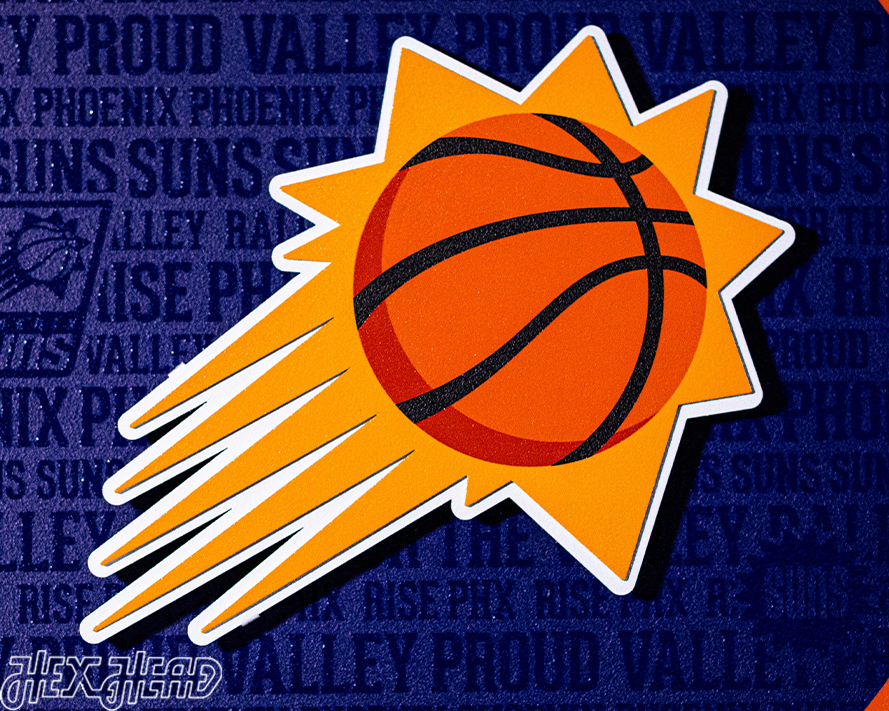 Phoenix Suns CRAFT SERIES 3D Embossed Metal Wall Art