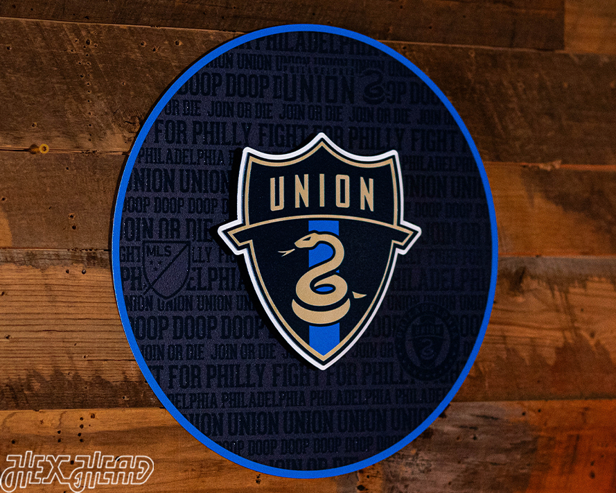 Philadelphia Union CRAFT SERIES 3D Embossed Metal Wall Art