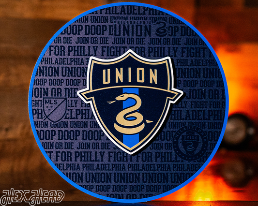 Philadelphia Union CRAFT SERIES 3D Embossed Metal Wall Art