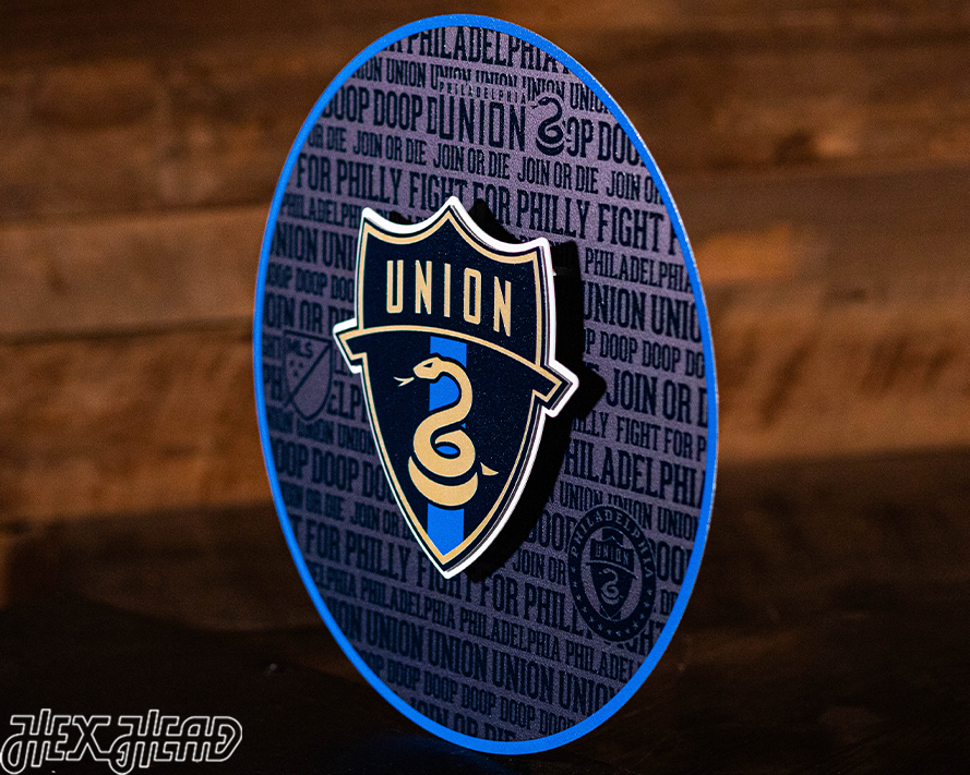 Philadelphia Union CRAFT SERIES 3D Embossed Metal Wall Art