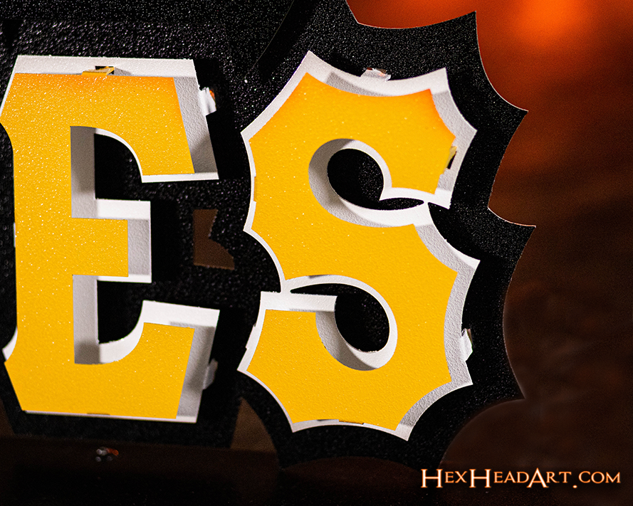 Pittsburgh Pirates Script Logo 3D Metal Wall Art