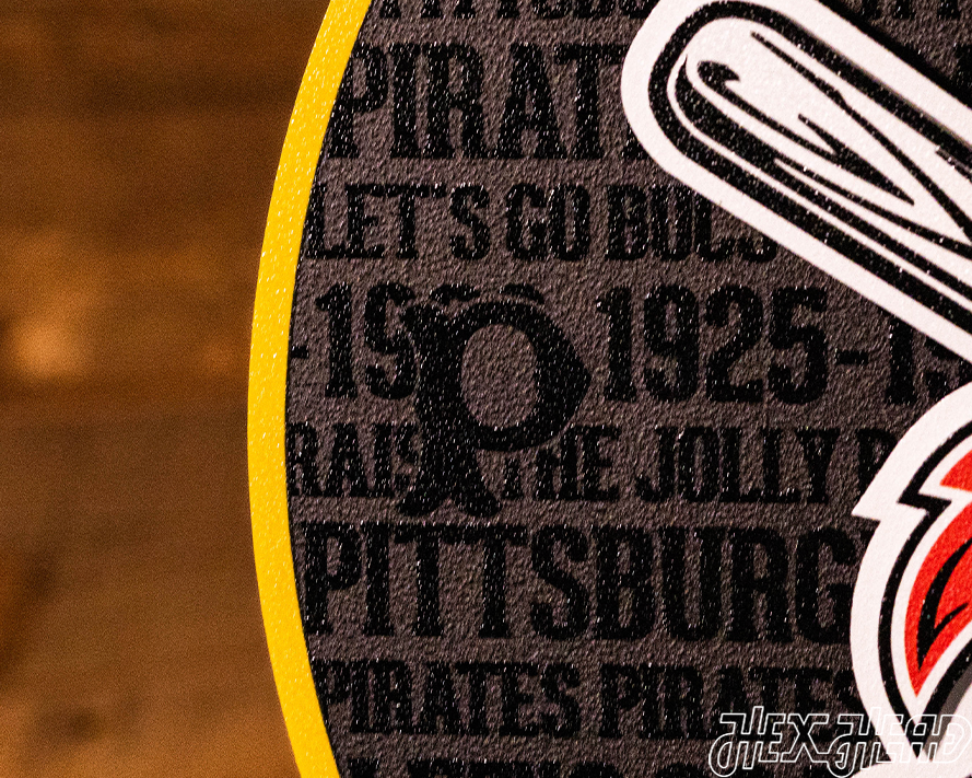 Pittsburgh Pirates CRAFT SERIES 3D Embossed Metal Wall Art