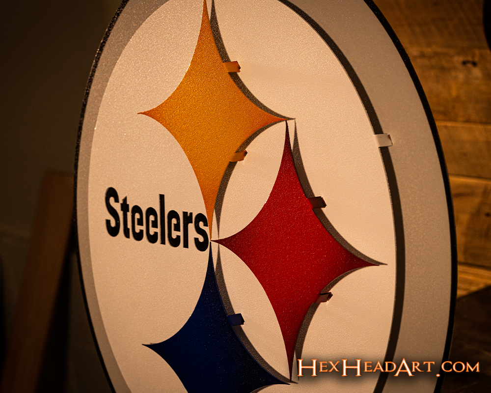 Pittsburgh Steelers "Steelmark" 3D Vintage Metal Wall Art