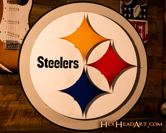 Pittsburgh Steelers "Steelmark" 3D Vintage Metal Wall Art