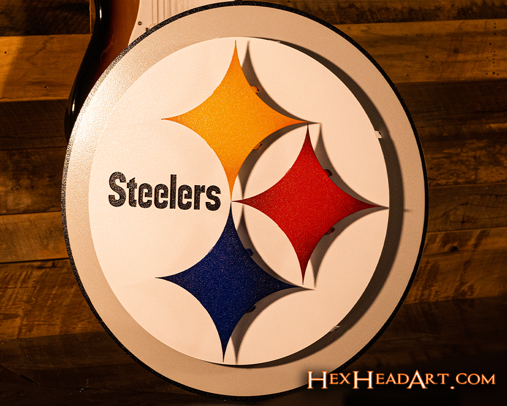 Pittsburgh Steelers "Steelmark" 3D Vintage Metal Wall Art