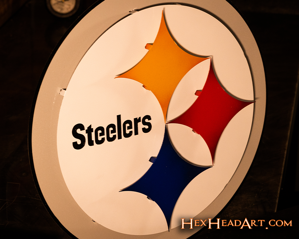 Pittsburgh Steelers "Steelmark" 3D Vintage Metal Wall Art