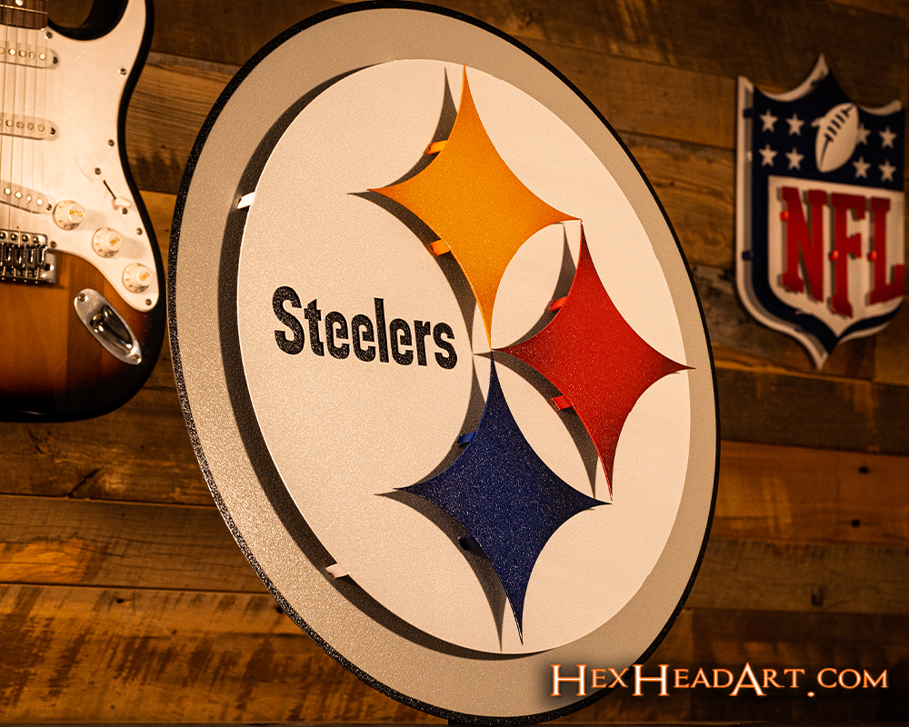 Pittsburgh Steelers "Steelmark" 3D Vintage Metal Wall Art