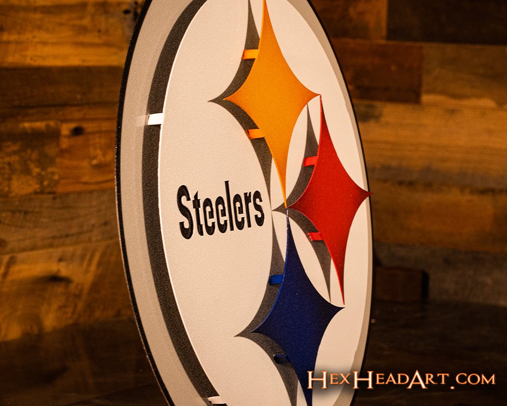 Pittsburgh Steelers "Steelmark" 3D Vintage Metal Wall Art