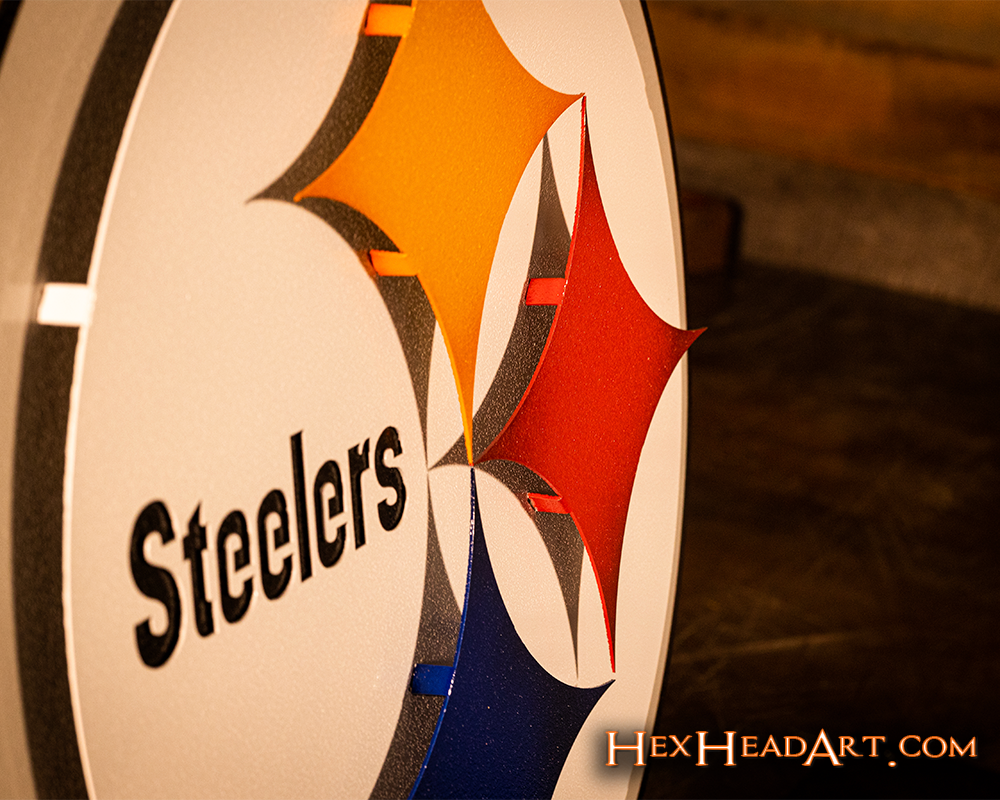 Pittsburgh Steelers "Steelmark" 3D Vintage Metal Wall Art