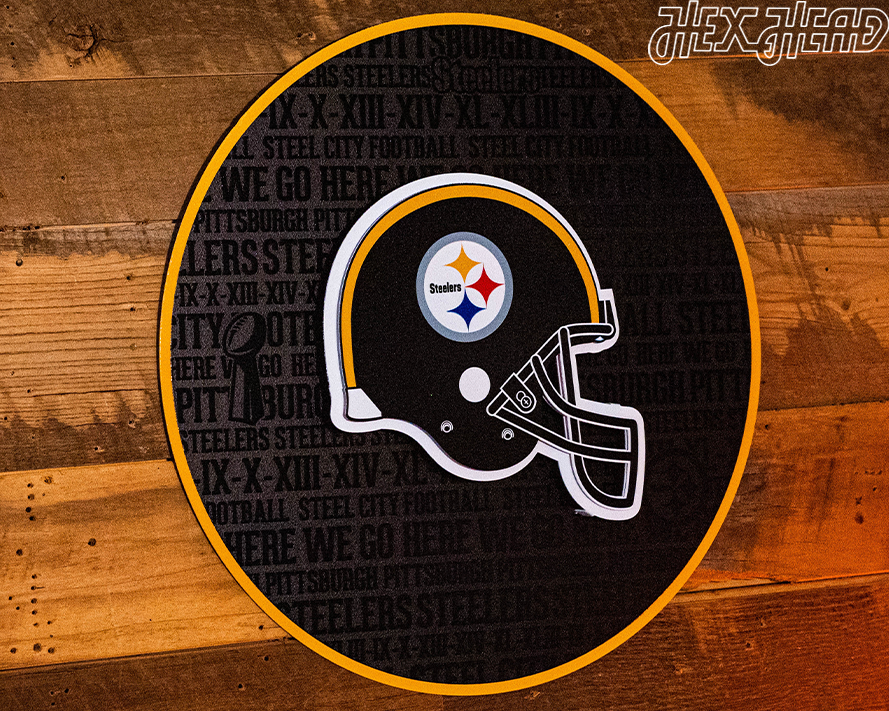 Pittsburgh Steelers CRAFT SERIES 3D Embossed Metal Wall Art