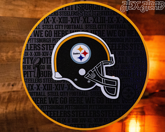 Pittsburgh Steelers CRAFT SERIES 3D Embossed Metal Wall Art