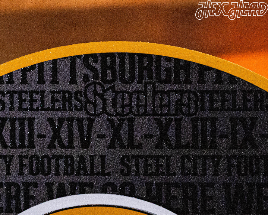 Pittsburgh Steelers CRAFT SERIES 3D Embossed Metal Wall Art