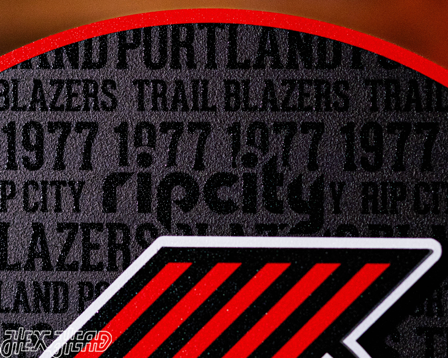 Portland Trail Blazers CRAFT SERIES 3D Embossed Metal Wall Art