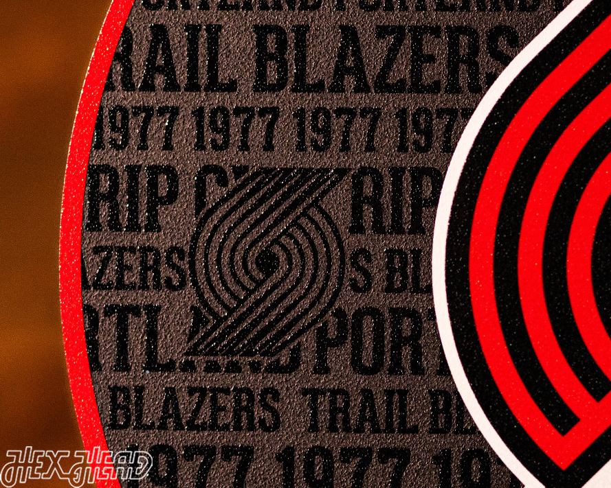 Portland Trail Blazers CRAFT SERIES 3D Embossed Metal Wall Art