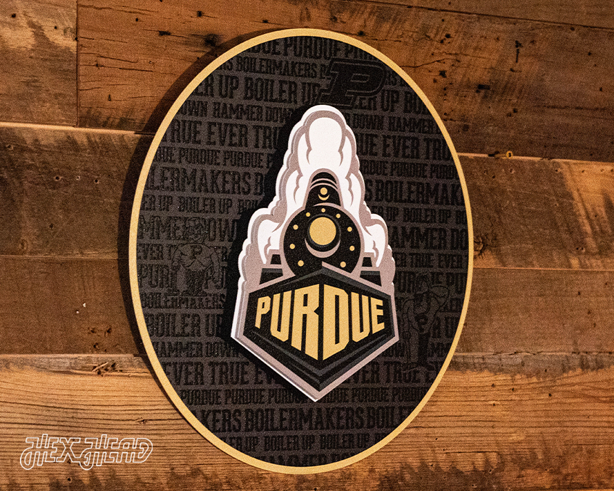 Purdue Boilermakers CRAFT SERIES 3D Embossed Metal Wall Art