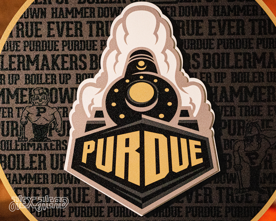 Purdue Boilermakers CRAFT SERIES 3D Embossed Metal Wall Art