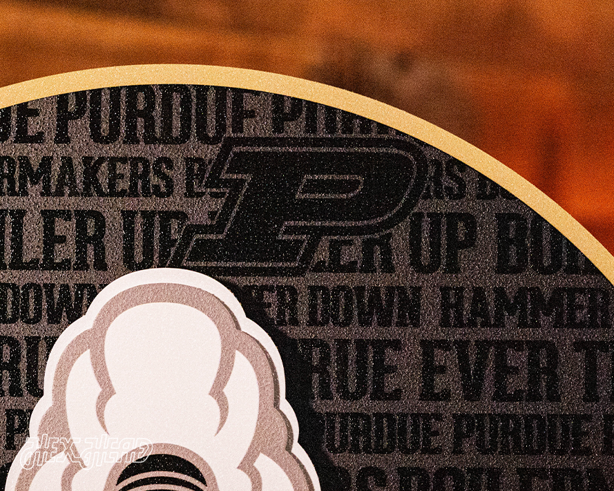 Purdue Boilermakers CRAFT SERIES 3D Embossed Metal Wall Art