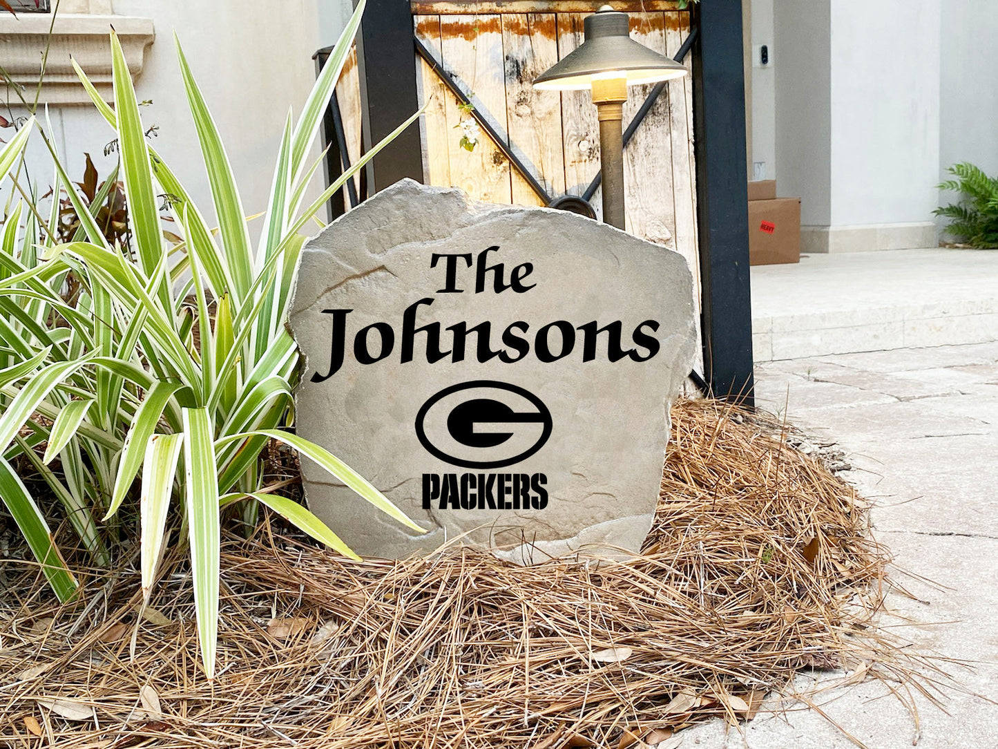 Green Bay Packers Design-A-Stone Landscape Art Family Name