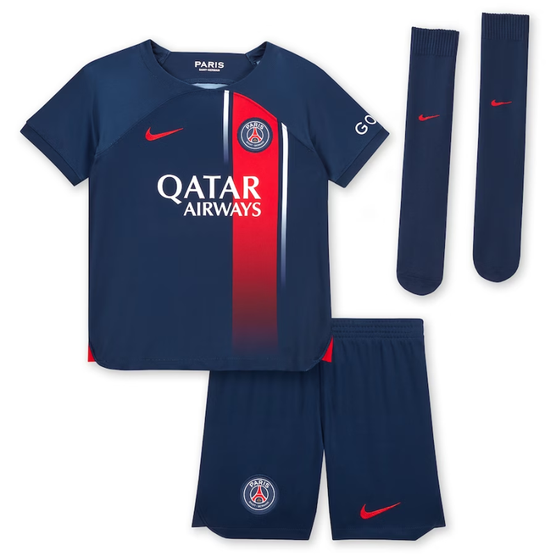 Paris Saint-Germain Home Stadium Kit 2023-24 - Little Kids with Škriniar 37 printing