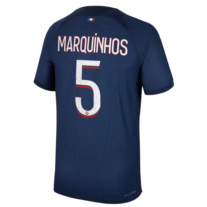 Paris Saint-Germain Team Home Shirt 2023-24 with Jersey Marquinhos 5 printing - Blue