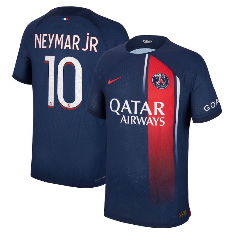 Paris Saint-Germain Team Home Shirt 2023-24 with Jersey Neymar Jr 10 printing - Blue