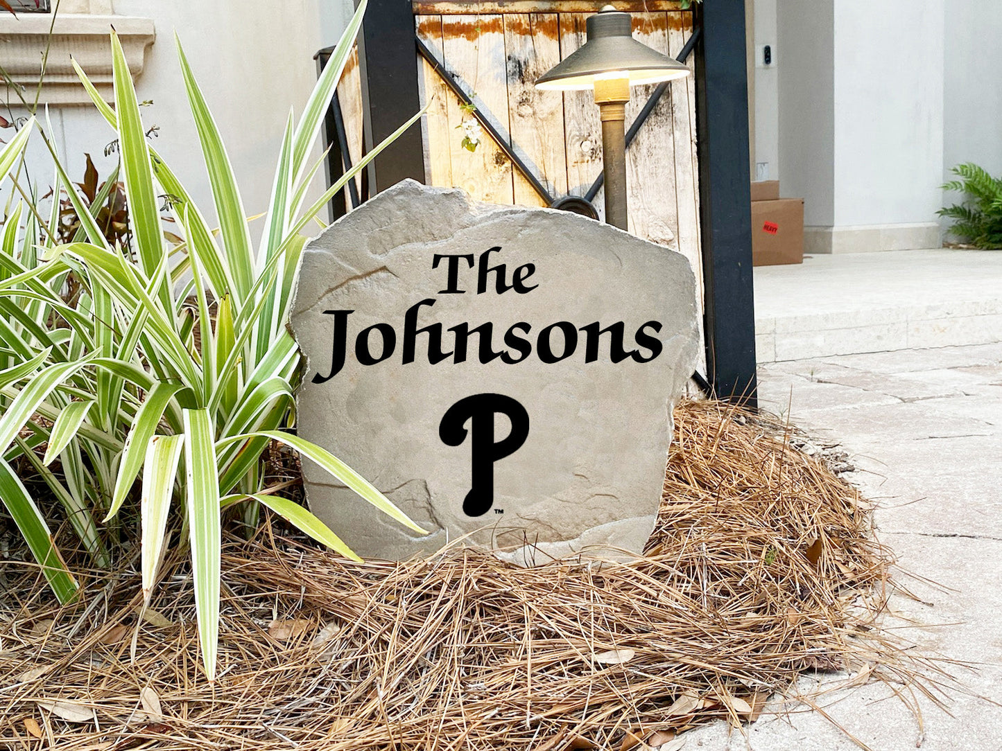 Philadelphia Phillies Design-A-Stone Landscape Art Family Name