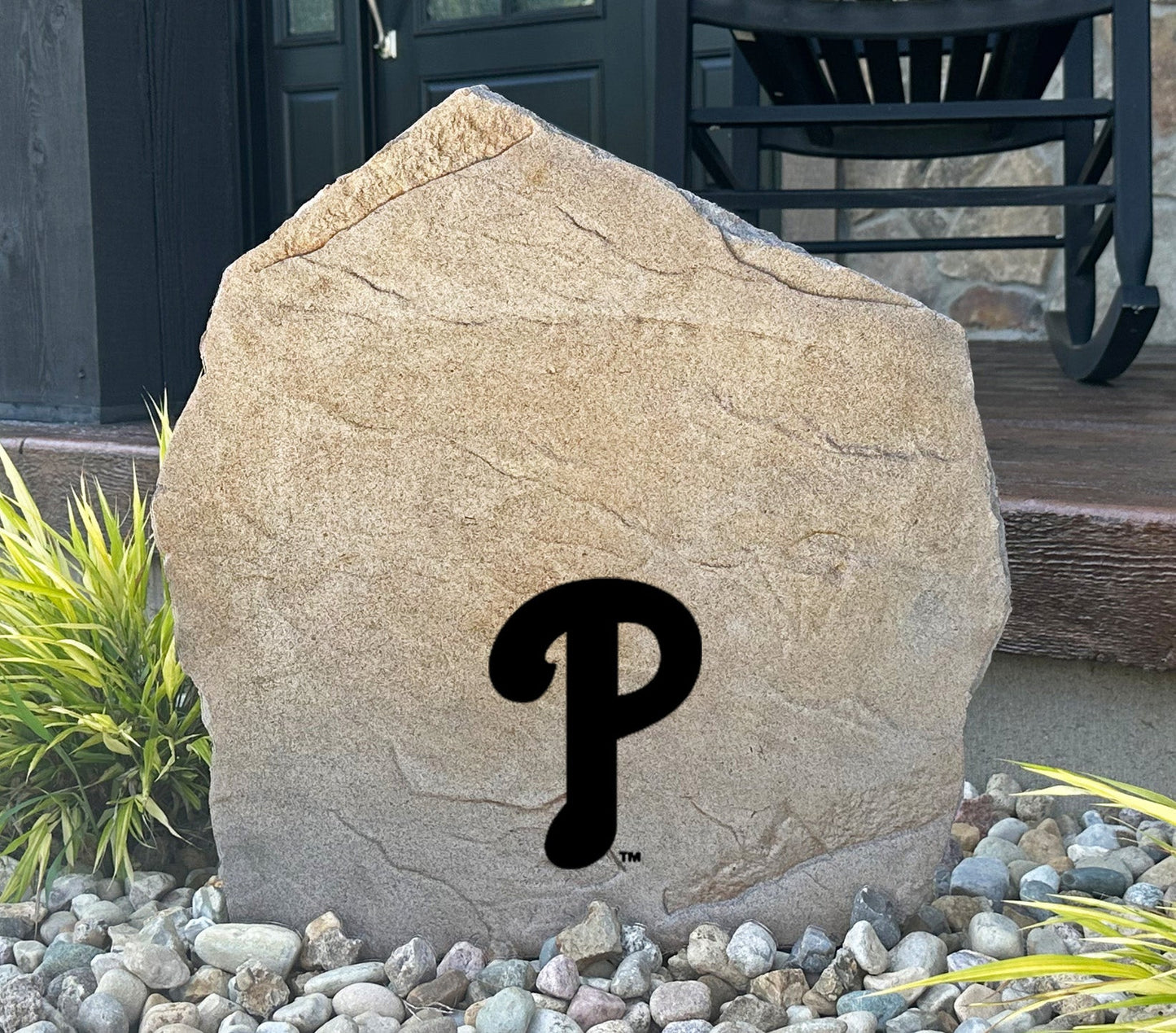 Philadelphia Phillies Design-A-Stone Landscape Art Address Stone