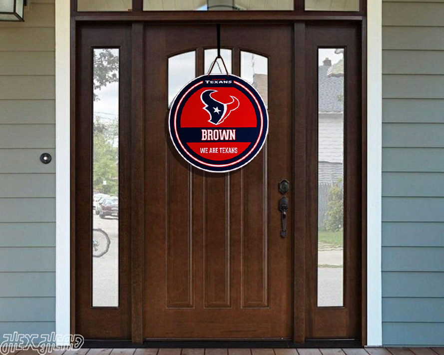 Houston Texans Personalized Monogram Metal Art