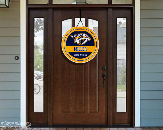 Nashville Predators Personalized Monogram Metal Art