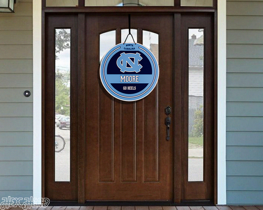 North Carolina Tar Heels Personalized Monogram Metal Art