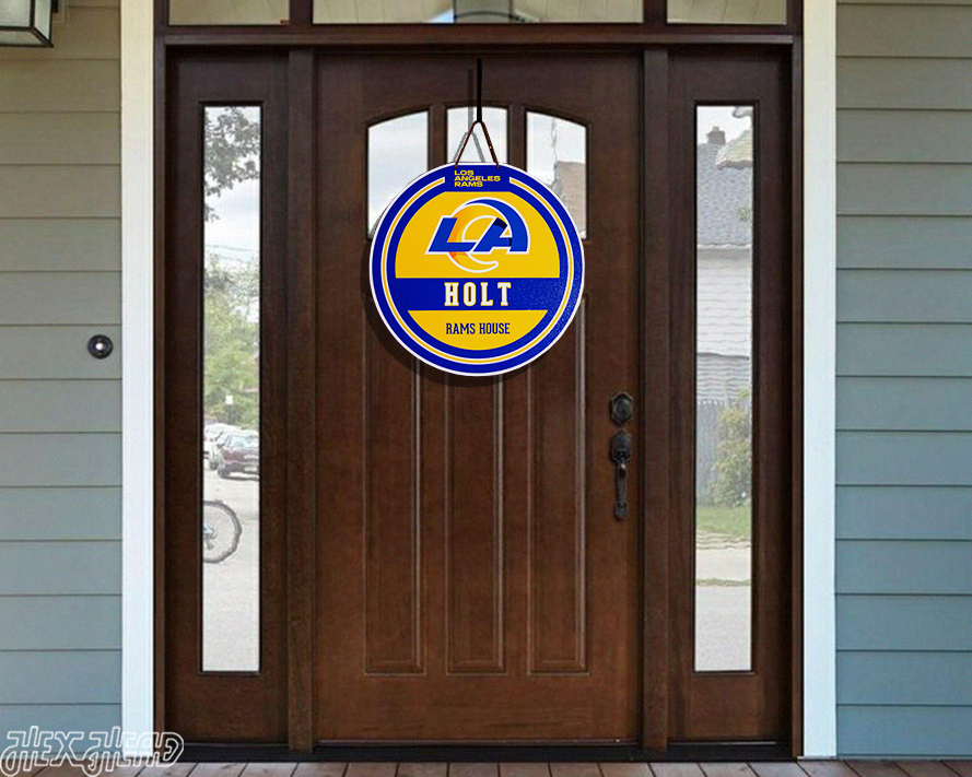 Los Angeles Rams Personalized Monogram Metal Art