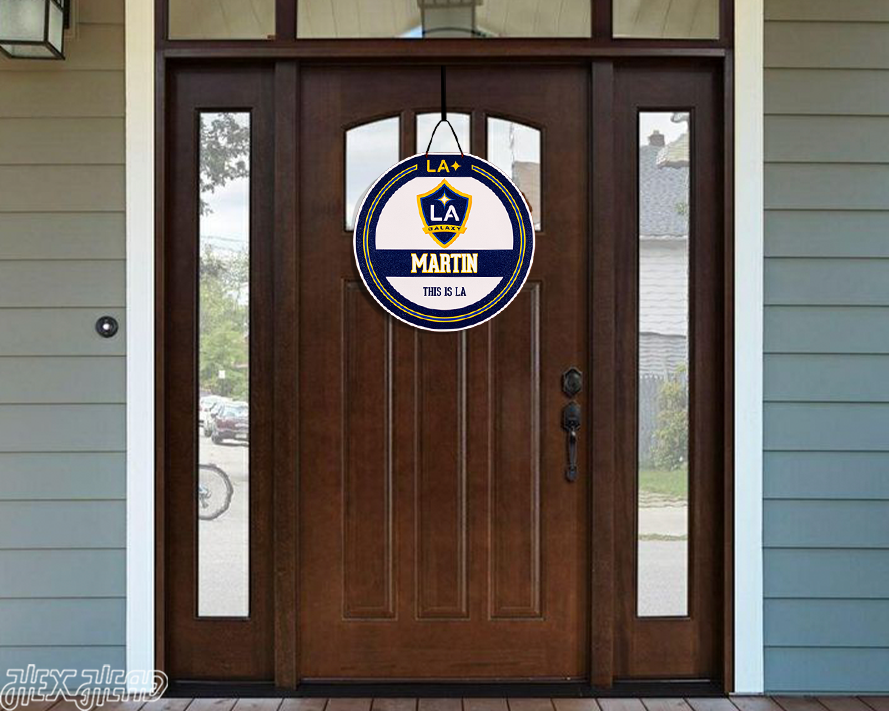 LA Galaxy Personalized Monogram Metal Art