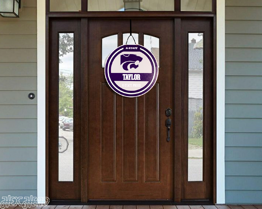 Kansas State Wildcats Personalized Monogram Metal Art