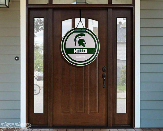 Michigan State Spartans Personalized Monogram Metal Art