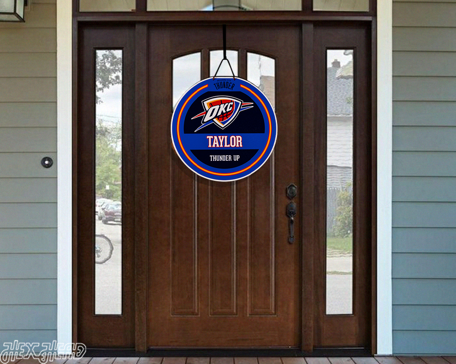 Oklahoma City Thunder Personalized Monogram Metal Art