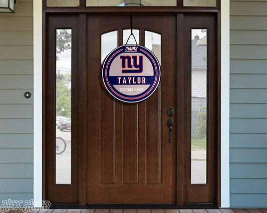 New York Giants Personalized Monogram Metal Art