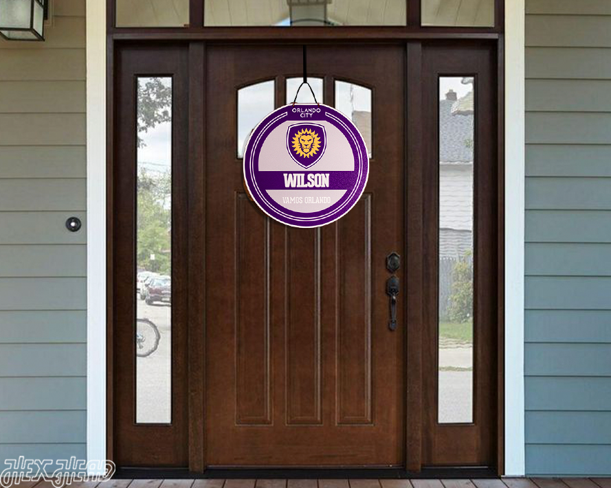 Orlando City SC Personalized Monogram Metal Art