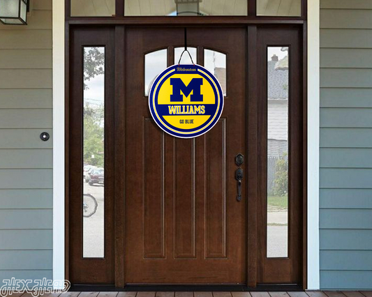 Michigan Wolverines Personalized Monogram Metal Art