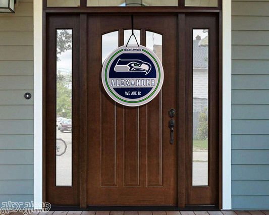 Seattle Seahawks Personalized Monogram Metal Art