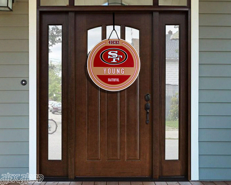 San Francisco 49ers Personalized Monogram Metal Art