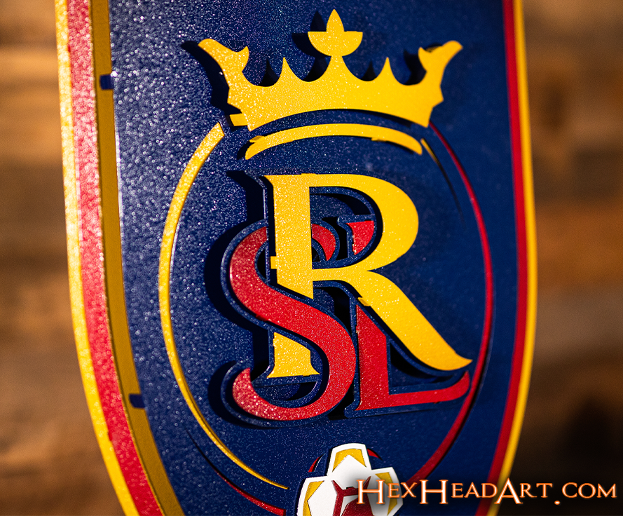 Real Salt Lake 3D Vintage Metal Wall Art