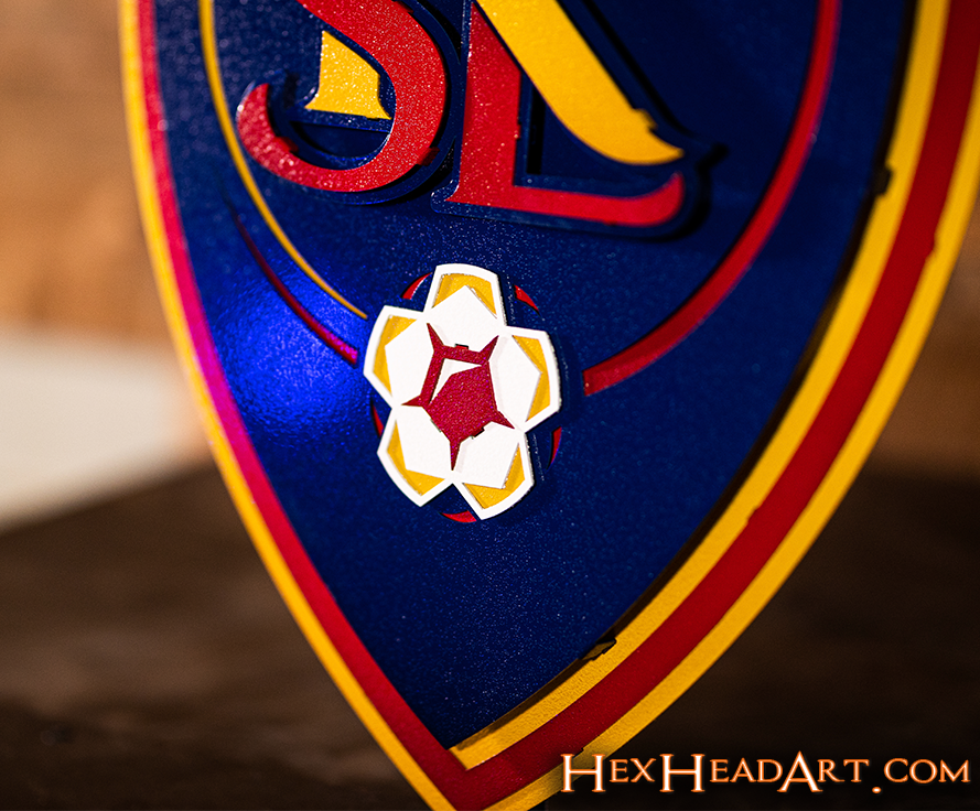 Real Salt Lake 3D Vintage Metal Wall Art